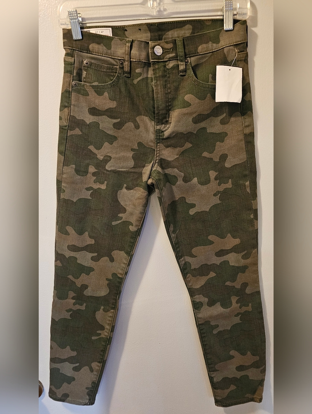 Gap High Rise True Skinny Ankle Stretch Camo Jeans Women's Size 4/27P NWT